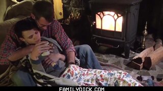 Familydick pope warms up his wet bottom twink by shagging him hard