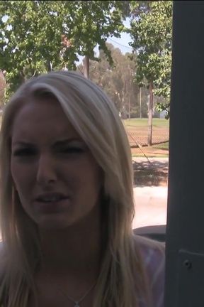 Cocksucker With Blonde Hair Moans While Bouncing on a Dick