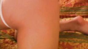 ”Sexy spex whore jerking off rock hard meat”