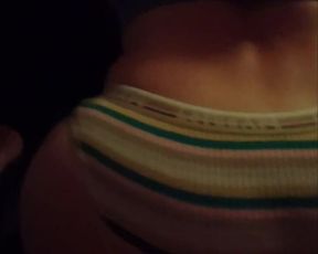 【フェチズム】女子大生　美尻　縞パン　脱がす　　(素人、JD、個人撮影)※無音