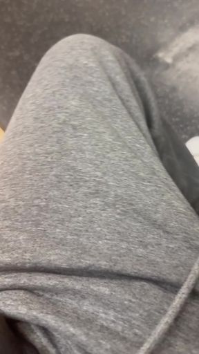 Public restroom caught flashing cock
