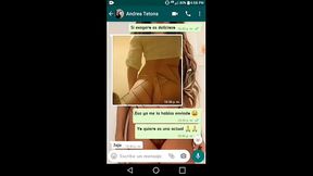 Ella se calienta por Whatsapp y termina con sexo por videollamada