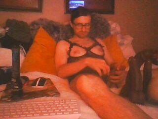 Sissy loves sucking EBONY KNOBS