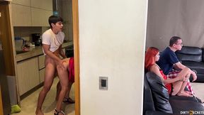 part 3: i fuck my stepmom while my girlfriend and stepdad watch tv
