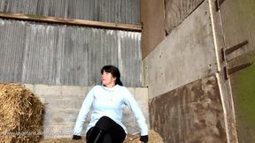 Spanked In The Hay Barn