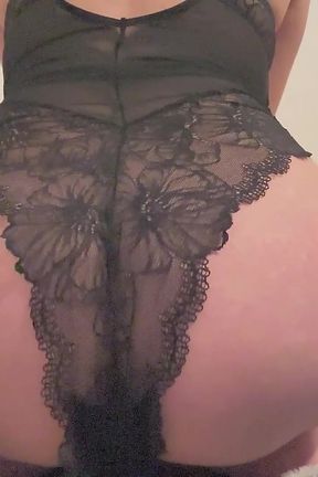 Bedtime Farts in Black Lingerie