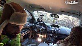behind the scenes of lili charmelle - a car stop for fuck and creampie (1080)