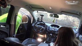 behind the scenes of lili charmelle - a car stop for fuck and creampie (1080)