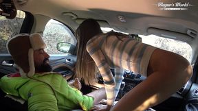behind the scenes of lili charmelle - a car stop for fuck and creampie (1080)