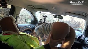 behind the scenes of lili charmelle - a car stop for fuck and creampie (1080)