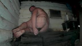 A gay man hungry for sex gently fucks his huge ass with a thick dick.