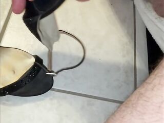 Coworkers Heels Banged And Cummed