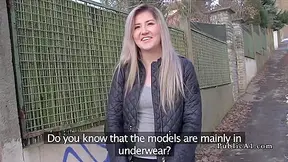 Czech Blonde Cheating Bf In Public