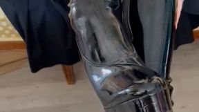 My gorgeous PVC high heel boots