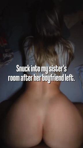 Hot amateur brother gets a tasty backshot while moaning in doggy style