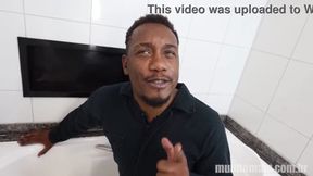 Having hot sex with the maintenance man who went to fix the hotel bathtub.