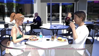 My stepbrother 's wife #36 While having lunch with Jennifer, John met with Justine-highlight