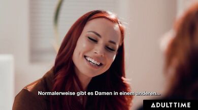 ADULT TIME - Aidra Fox Seduces Bestie Kenna James For ROMANTIC LESBIAN FUCK! GERMAN SUBTITLES