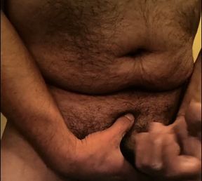 Hot guy teasing with dick play