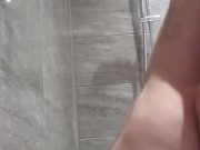 Dildo in shower (No cum)
