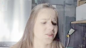 DRINKING SODA WHEN WAKEN UP AND BURPING A LOT IN THE KITCHEN - BY ISABELITA - CLIP 2