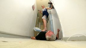 Danielle Trampling Bare Foot & Heels 2 FLOOR CAM (4K)