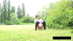 Drenching The Grass With Piss