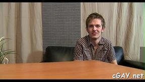 Smutty and delighful facial cumshot for pretty flower lad