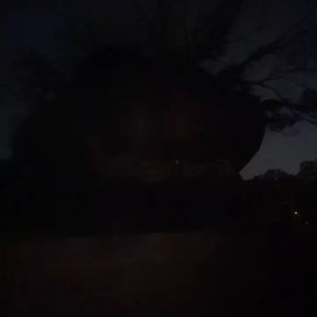 Im Outside Early Morning While It&#039;s Still Dark Out Fucking Myself With A Dildo In Public