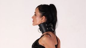 Extreme elbow bondage in a posture collar