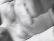 Naked belly jiggle