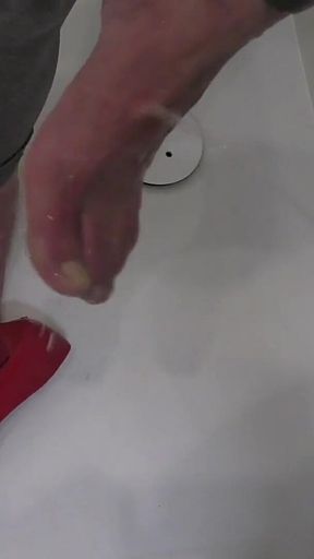 He Pee on My Ass in Leggings and Feet