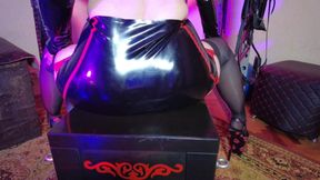 Eva Latex Femdom Solo Fetish BDSM Kink Mistress Gonzo Rubber Heels Hot Big Ass MILF