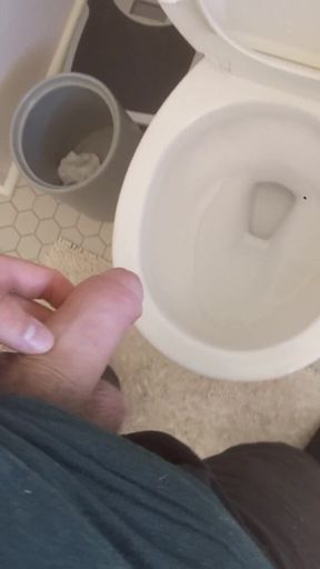 Boy with Uncut Dick Peeing.