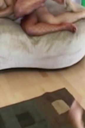 Ebony Teen Gets Anal Fucked by a Big Cock in an Interracial Threesome