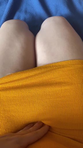 Glue stick fucking, view from up