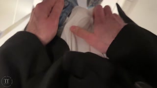 Risky jerk-off in a well-known furniture store - were we caught?