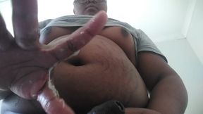 BBW enby masturbating over you