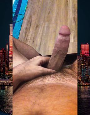 Big long cock stroking