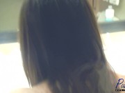 sexy TS Mackenzie Rae gets fucked in the bathroom before doing her scene