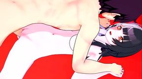 Hololive Hentai - Shiro Novella fuck and creampie