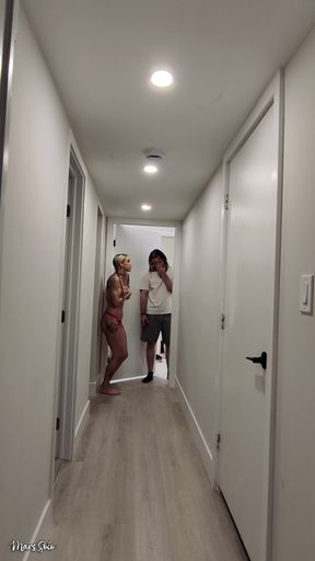 Embarrassed, Naked, and Locked Out of My Room! Mars Solo and Albino Adonis