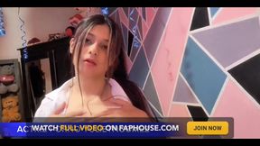 Naughty Girl Came to Provoke Me with a Short Dress Without Panties, Moved Her Ass on the Stick and It Came Out