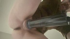 Penis pumped my average 6 inch cock to big 8 inch hard dick. 4 Cock rings to stay hard as fuck