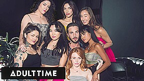ADULT TIME - Horny Sex Addicts Ambush Therapist For Wild Reverse Gangbang!
