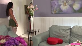 Irresistible babe gets her wet pussy toyed