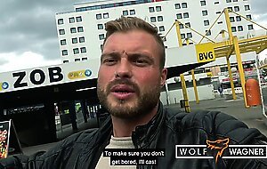 TRAIN STATION BLOWJOB! I met this Gothic MILF and I FUCKED HER FAKE TITS: SIDNEY DARK! WolfWagnerCom