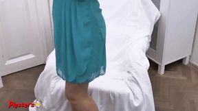 Sultry Solo with Natural-Titted MOM Sylvia Lauren