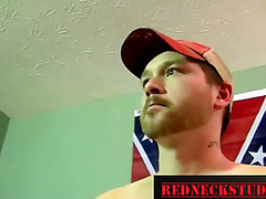 Beefy Redneck first his first man ass @RedneckStuds