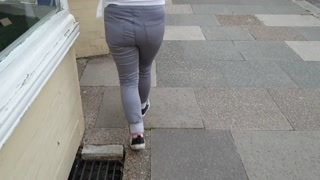 ⭐ Alice - Very Public Wetting Outside Closed Public Toilets! Pee Accident!